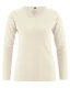 Basic shirt for women in hemp and organic cotton - Natural white