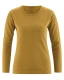 Basic shirt for women in hemp and organic cotton - Arachide