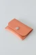 Nanu wallet purse in recycled leather - Coral