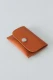 Nanu wallet purse in recycled leather - Terracotta