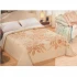 KARIN floral wool blanket for double bed - Camel