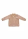 Baby jacket in organic cotton velour - Hazelnut