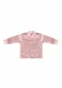 Baby jacket in organic cotton velour - Pink
