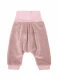 Pantaloni per neonati in ciniglia di cotone biologico - Rosa
