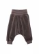 Pantaloni per neonati in ciniglia di cotone biologico - Taupe gray
