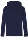 Men's hooded sweater in pure merino wool - Navy Blue
