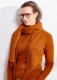 BLUSBAR round neck cardigan for women in pure merino wool - Rust