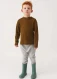 KAYA children's pants in pure merino wool - Gray melange