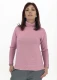 Links turtleneck sweater in pure wool - Pink