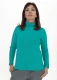 Links turtleneck sweater in pure wool - Teal