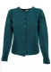 LINKS women's cardigan in pure wool - Green