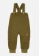 Dungarees for children in Organic Wool lined in Organic Cotton - Olive