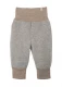 Children's trousers in organic wool fleece - Gray