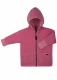 Jacket for children in organic boiled wool lined in organic cotton - Mauve