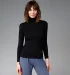 Modal turtleneck sweater - Black
