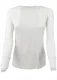 Mock neck shirt in silk and organic cotton - Natural white