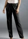 Pajama pants in silk and organic cotton - Black