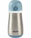 Stainless Steel Water Bottle for Toddlers with Handle - Blue