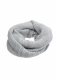 Women's loop scarf in organic merino wool - Gray melange