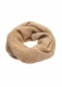 Women's loop scarf in organic merino wool - Camel Melange