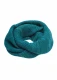 Women's loop scarf in organic merino wool - Pacific