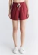 Comfortable women's shorts in organic cotton - Red