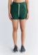 Comfortable women's shorts in organic cotton - Pine green