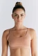 Padded top bra in organic cotton - Argilla Rosa