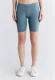 Women's cycling shorts in organic cotton - Azzurro polvere
