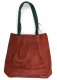 Shopper bag Sophia suede in Fair Trade recycled leather - Pattern 4