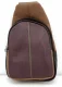 Greg one-shoulder backpack in EquoSolidale recycled leather - Pattern 4