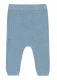 Pantaloni a maglia per bimbi in Cotone biologico e Seta - Azzurro polvere