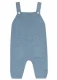 Children's knitted dungarees in Organic Cotton and Silk - Azzurro polvere