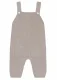 Children's knitted dungarees in Organic Cotton and Silk - Beige