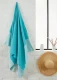 Fouta honeycomb towel 100x200 cm in recycled cotton - Blue