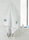 Fouta Cyclades towel 100x200 cm in recycled cotton terry - Light blue