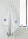 Fouta Cyclades towel 100x200 cm in recycled cotton terry - Navy Blue