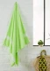 Flat weave Fouta towel 100x200 cm in recycled cotton - Light green