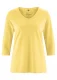 Women's jersey with 3/4 sleeves made of hemp and organic cotton - Butter