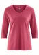 Women's jersey with 3/4 sleeves made of hemp and organic cotton - Barolo