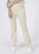 Flare trousers for women in organic organic cotton - Ecru