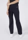 Flare trousers for women in organic organic cotton - Black