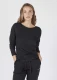 Women's long sleeve shirt in organic organic cotton - Black
