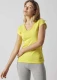 Sport t-shirt for women in organic organic cotton - Yellow