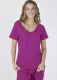 Women's low-cut organic cotton t-shirt - Raspberry
