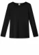 Women's crewneck sweater in Bamboo - Black