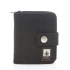 Hemp wallet with zip - Black