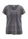 Women's knitted T-shirt in pure hemp - Anthracite