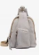 One shoulder backpack in natural cork - Gray
