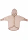Children's hooded jacket made of wool and organic cotton - Beige melange